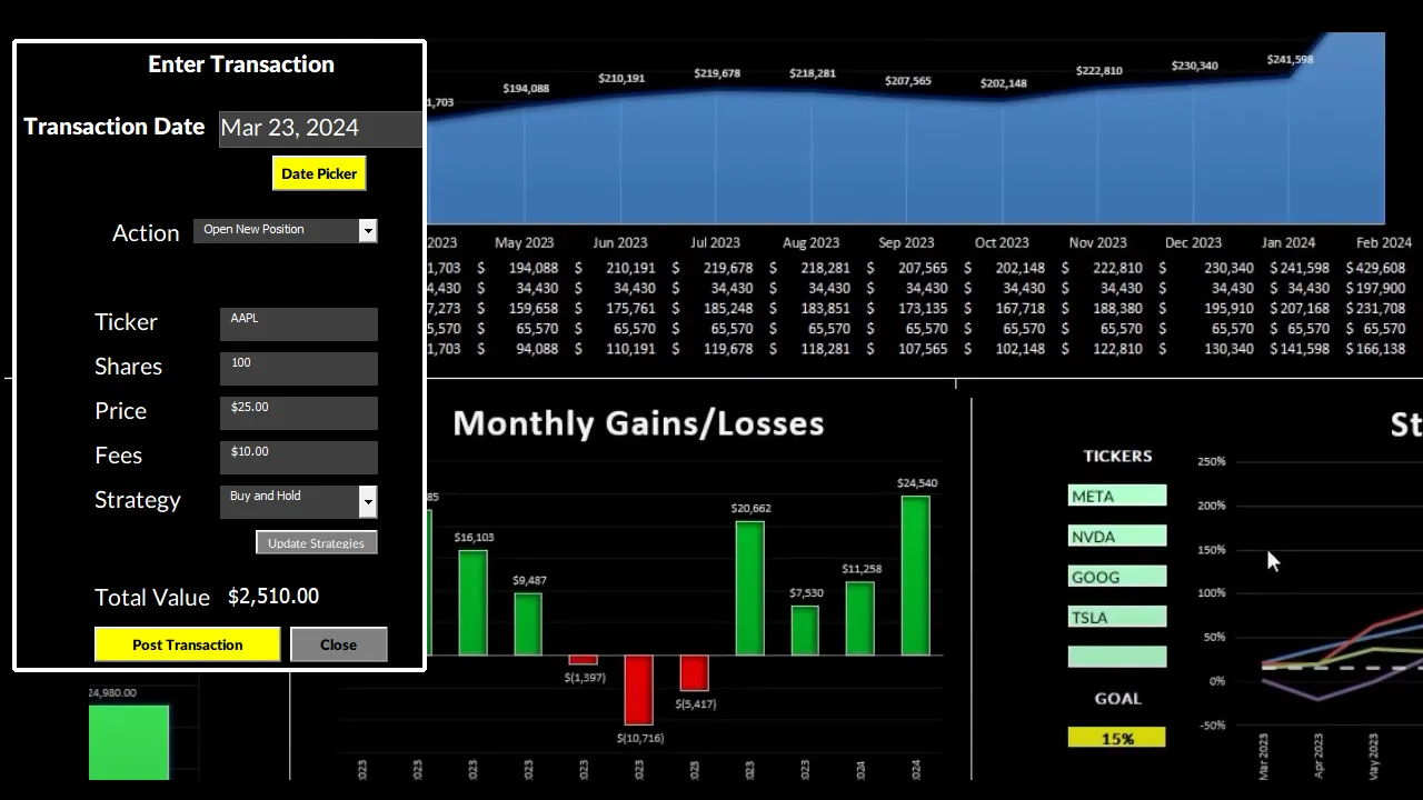 Stock Trading Template